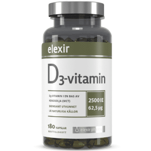 Elexir Pharma D3-vitamin 2500 IE 180 st