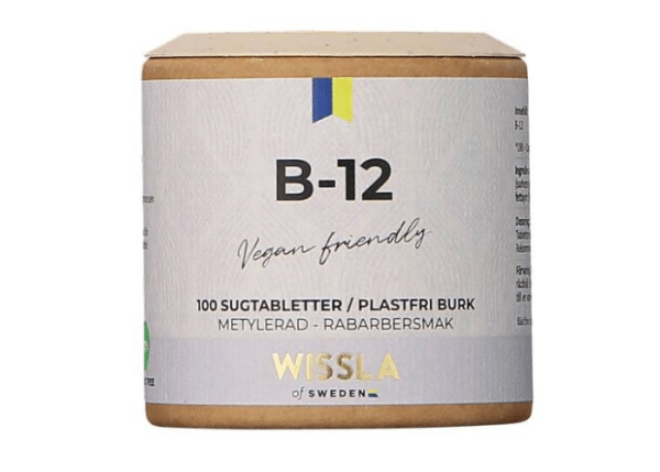 Wissla of sweden Vitamin B12 med rabarber, 100 Sugtabletter