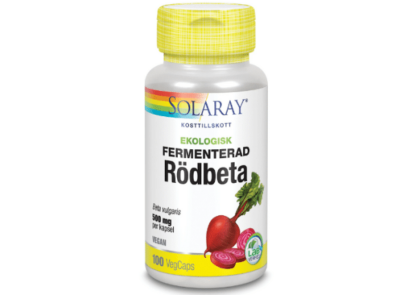 Solaray Fermenterad Rödbeta 500 mg, 100 Kapslar