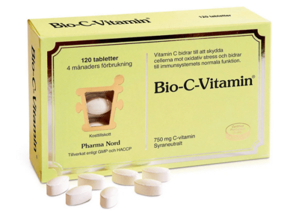 Pharma Nord Bio-C-Vitamin 750 mg, 120 tabletter