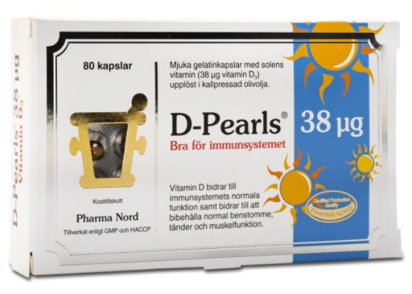 Pharma Nord D-pearls 38 µg 80 kapsla