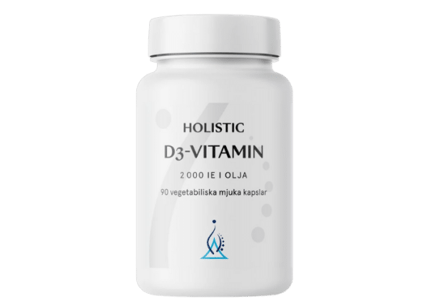 Holistic D3-vitamin i olja, 90 kapslar