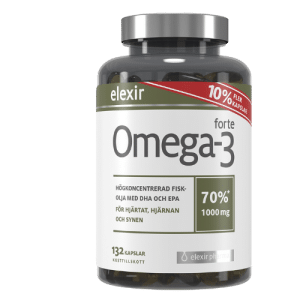 Elexir pharma Omega-3 Forte 1000 mg 132 kapslar