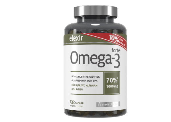 Elexir pharma Omega-3 Forte 1000 mg 132 kapslar