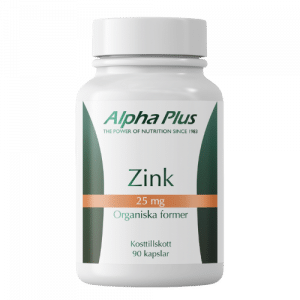Alpha Plus Zink 25 mg 90 kapslar