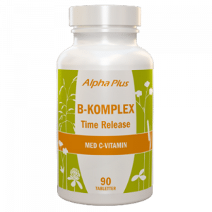 Alpha Plus B-komplex Time Release 90 tabletter