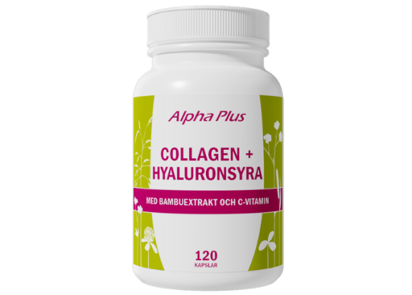 Alpha Plus Collagen + Hyaluronsyra 120 kapslar