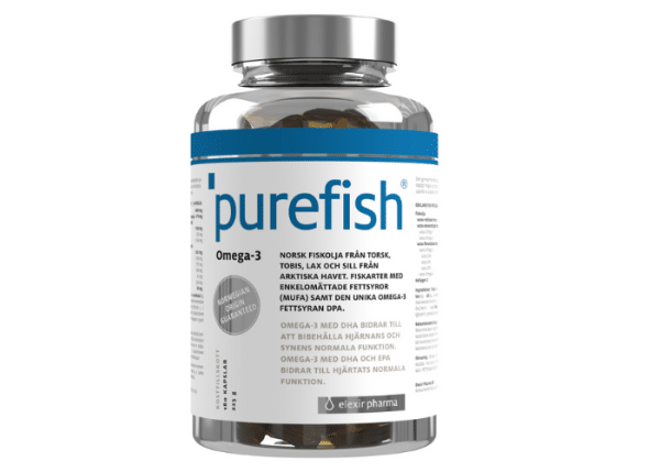 Elexir Pharma Purefish Omega-3 180 kapslar