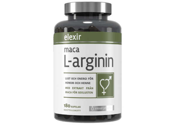 Elexir Pharma Maca L-arginin 180 kapslar