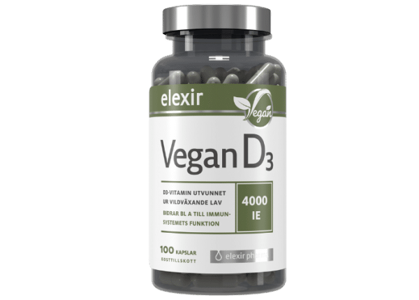 Elexir Pharma Vegan D3 4000IE 100 kapslar