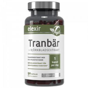 Elexir Pharma Tranbär 90 kapslar