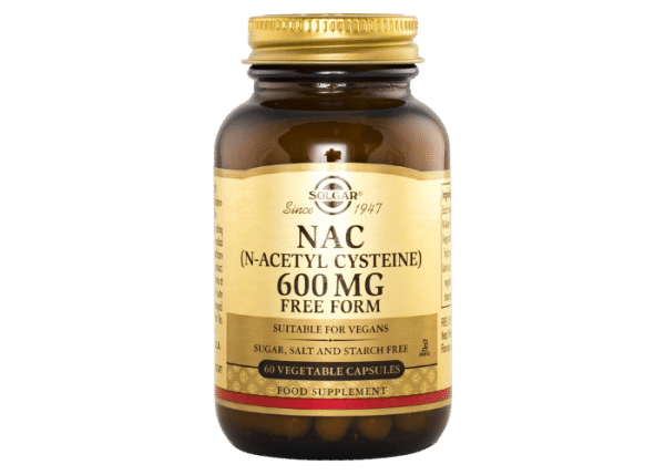 Solgar NAC (N-Acetyl L-Cysteine) 600 mg 60 kapslar