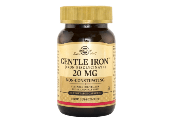 Solgar Gentle Iron 20 mg 90 kapslar