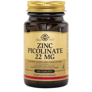 Solgar Zinc Picolinate 22 mg 100 tabletter