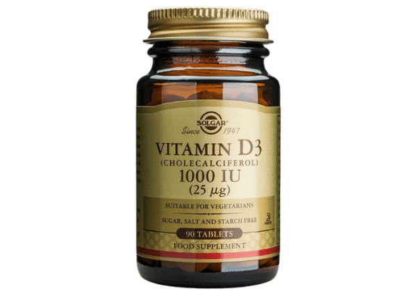 Solgar Vitamin D3 1000 IU (25 µg) 90 tabletter