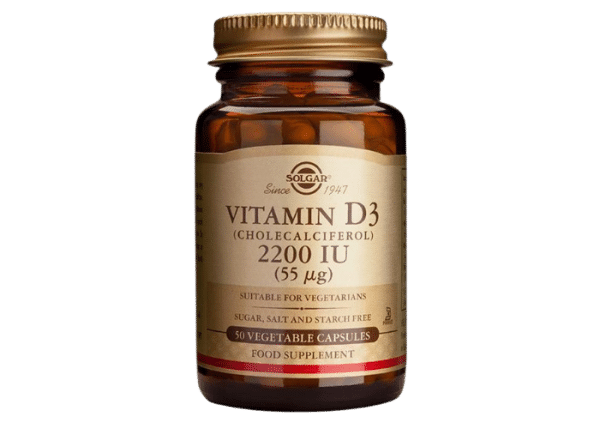 Solgar Vitamin D3 2200 IU (55 µg) 50 kapslar