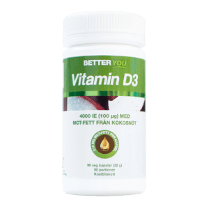 Better You Vitamin D3 4000 IE + kokosolja 90 kapslar