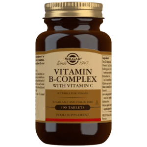 Solgar Vitamin B-Complex + Vitamin C 100 tabletter