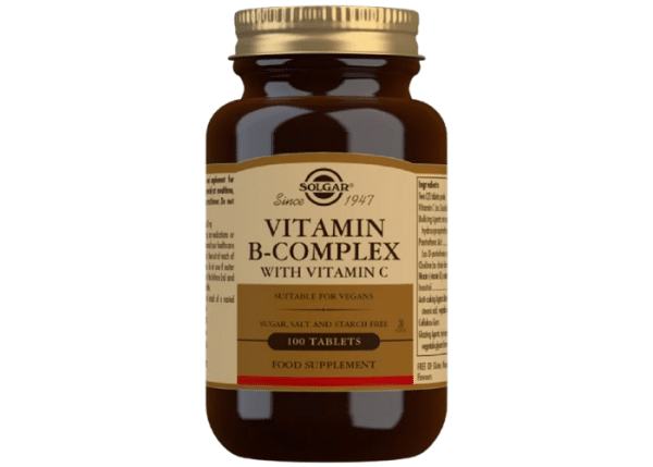 Solgar Vitamin B Complex + Vitamin C 100 tabletter