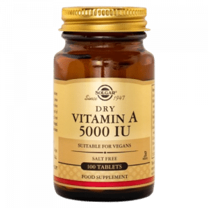 Solgar Dry Vitamin A 5000 IU 100 tabletter