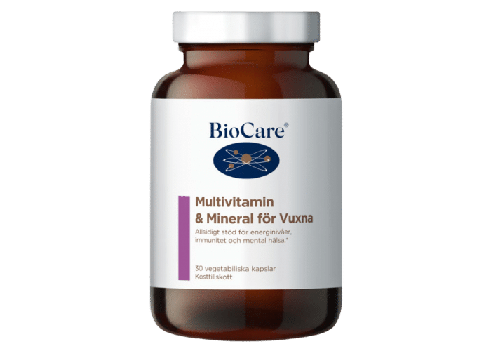 BioCare Multivitamin & Mineral för Vuxna 30 kapslar Naturoteket.se