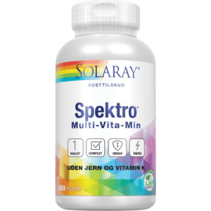 Solaray Spektro Multivitamin Utan Järn & K-vitamin 250 kapslar