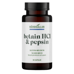 Närokällan Betain HCL & Pepsin 90 kapslar