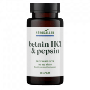 Närokällan Betain HCL & Pepsin 90 kapslar