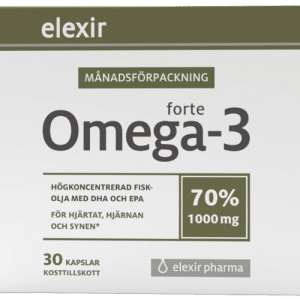 Elexir pharma Omega-3 forte, 30 kapslar