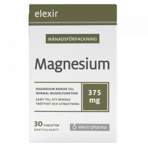 Elexir pharma Magnesium 375mg, 30 tabletter