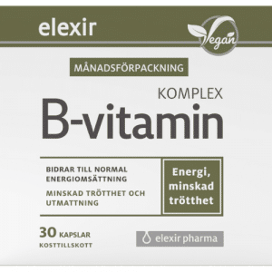 Elexir pharma B-Vitamin Komplex, 30 kapslar