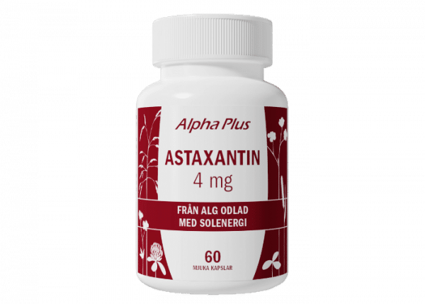 Alpha Plus Astaxantin 4mg, 60 kapslar