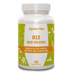 Alpha Plus B12 med Folsyra, 60 tabletter