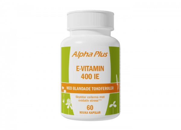 Alpha Plus E-vitamin 400 IE, 60 kapslar