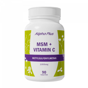 Alpha Plus MSM + Vitamin C, 90 tabletter
