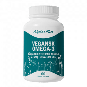 Alpha Plus Vegansk Omega-3, 60 kapslar