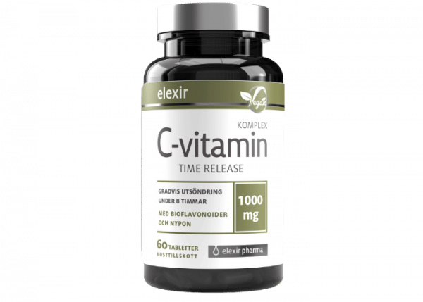 Elexir pharma C-vitamin Time release, 60 tabletter
