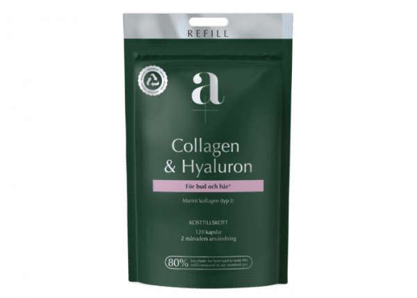 A+ Collagen & Hyaluron, 120 kapslar REFILL