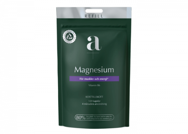 A+ Magnesium 350mg, 120 kapslar REFILL