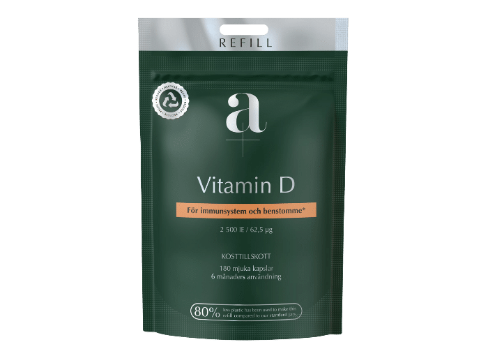 A+ Vitamin D, 180 mjuka kapslar REFILL
