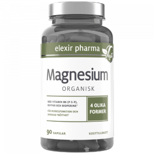 Elexir pharma Magnesium Organisk 120 mg, 90 kapslar