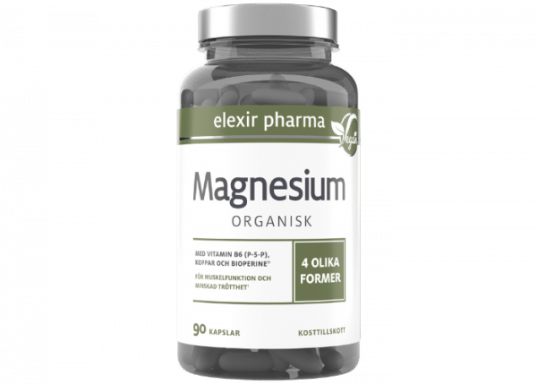 Elexir pharma Magnesium Organisk 120 mg, 90 kapslar