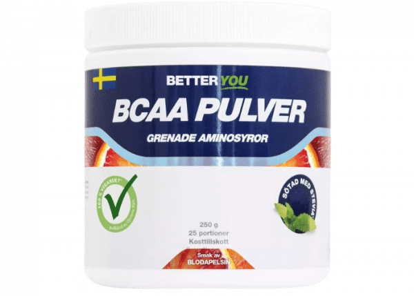 Better You BCAA Pulver 250g/Blodapelsin