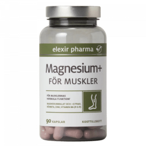 Elexir pharma Magnesium+ för muskler 90 kapslar