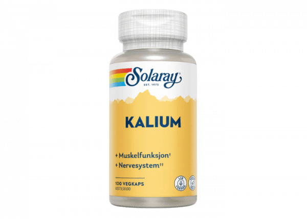 Solaray kalium 100 kapslar