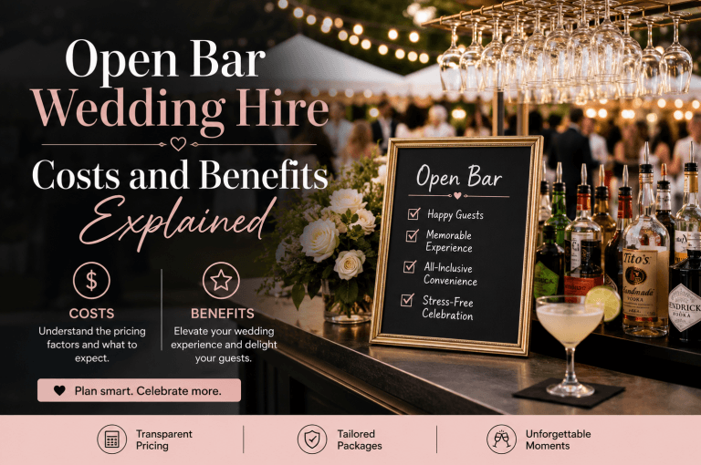 Open Bar Wedding Hire Costs and Benefits Explained