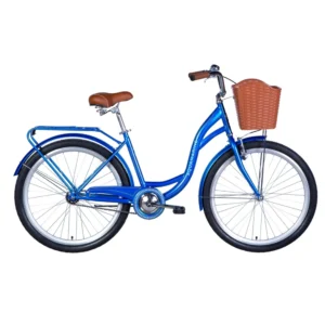 Dorozhnik | Retro Kinderfiets, 26 inch, 43 cm frame met remnaaf, Blauw