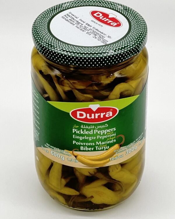 Durra Eingelegte 
Peperoni scharf 
600g