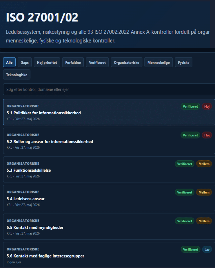 Exemple de documentation pour la certification ISO 27001