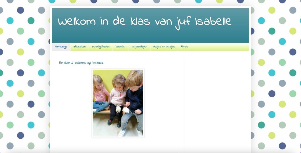 Klasblog juf Isabelle